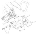 Housing And Handle Assembly Diagram and Parts List for 51815 890000001-899999999 - 1998 Toro Trimmer