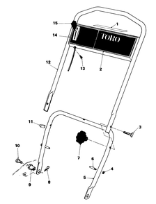 Part Location Diagram of 39-5870 Toro DISCONTINUED
