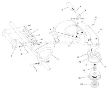 Part Location Diagram of 180549 Toro Assembly - Gear Box