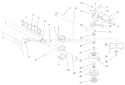 Boom And Trimmer Assembly Diagram and Parts List for 51908 800000001-8999999991998 Toro Trimmer