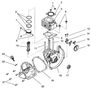 Part Location Diagram of 181005 Toro Set - Piston Ring