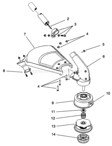 Part Location Diagram of 180897 Toro Head - Complete Cutting