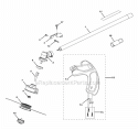Attachment Shaft Diagram and Parts List for 51932A  Toro Trimmer