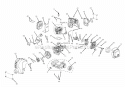 Engine Assembly Diagram and Parts List for 51932A  Toro Trimmer