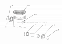 Engine Sub-Assembly B Diagram and Parts List for 51932A  Toro Trimmer