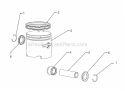 Engine Sub-Assembly B Diagram and Parts List for 51934A  Toro Trimmer