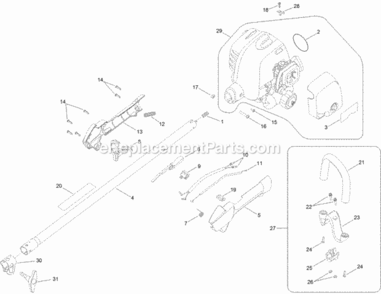 Part Location Diagram of 308045004 Toro Knob