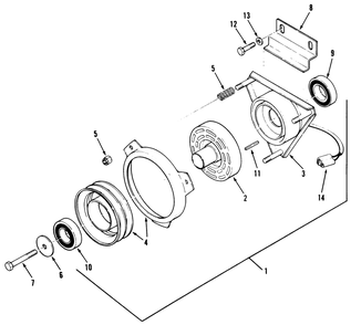 Pto Electric Clutch Diagram and Parts List for Z1-24OE04 1000001 - 1999999 Toro Lawn Tractor