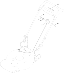 Starter Switch Assembly Diagram and Parts List for 21864 400000000 - 411999999 Toro Lawn Mower