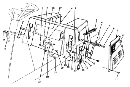 Linkage Assembly Diagram and Parts List for 70120 4900001 - 4999999 Toro Lawn Tractor