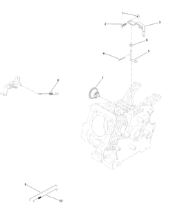 Governor Assembly Diagram and Parts List for 36003 409000000 - 412999999 Toro Snow Blower