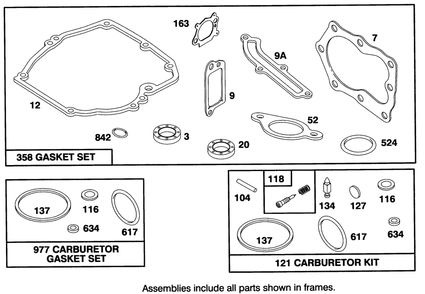 Engine Briggs & Stratton Model 127802-0513-21 Diagram and Parts List for 20801B 4900001 - 4999999 Toro Lawn Mower