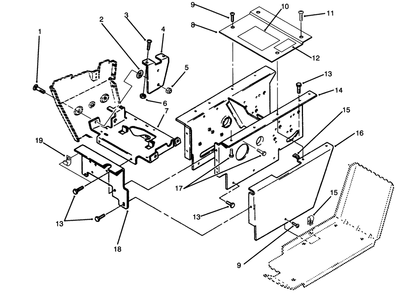 Hoodstand Assembly Diagram and Parts List for 73520 4900001 - 4999999 Toro Lawn Tractor