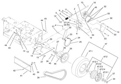 Part Location Diagram of 94-9597-03 Toro DISCONTINUED
