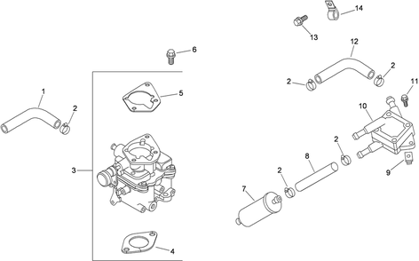 Part Location Diagram of 24-755-137-S Kohler KIT, HIGH ALT (4,000 - 8,000 FT)