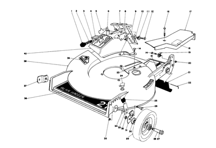 Housing Assembly Diagram and Parts List for 20775 0000001 - 0999999 Toro Lawn Mower