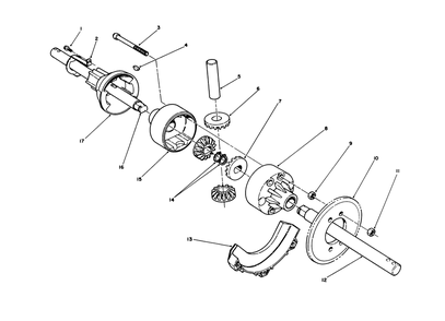 Differential Kit Model No. 38038 (Optional) Diagram and Parts List for 38540 1000001 - 1999999 Toro Snow Blower
