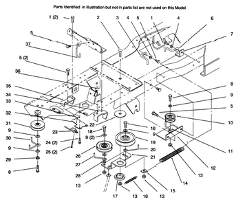 Gear Drive Components Diagram and Parts List for 72045 6900001 - 6999999 Toro Lawn Tractor