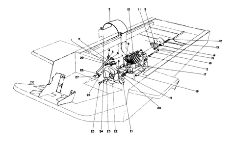 Transmission And Fan Assembly Diagram and Parts List for 30550 80000001 - 89999999 Toro Lawn Tractor