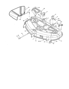 50 Inch Deck/Side Discharge Diagram and Parts List for 74370 280000001-290999999 Toro Lawn Mower