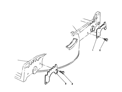 Wear Plate Model No. 49-4080 (Optional) Diagram and Parts List for 20322 2000001 - 2999999 Toro Lawn Mower