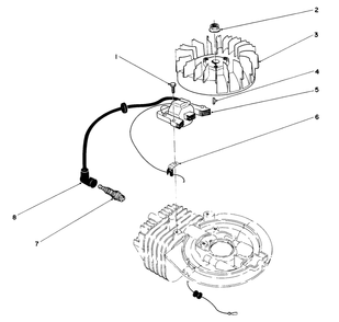 Ignition Assembly (Model No. 47pl0-6) Diagram and Parts List for 20916B 1000001 - 1999999 Toro Lawn Mower