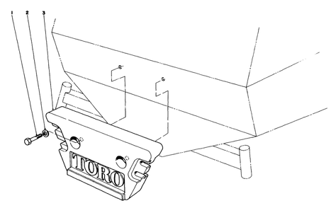 Cutting Unit Model No. 30768 (Continued) Rear Weight (Optional) Diagram and Parts List for 30768 9000001 - 9999999 Toro Lawn Mower