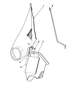 Bagging Kit No. 47-6510 (Optional) Diagram and Parts List for 16770 3000001 - 3999999 Toro Lawn Mower