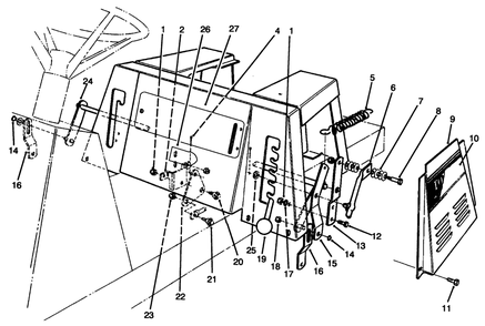 Linkage Assembly Diagram and Parts List for 70080 6900001 - 6999999 Toro Lawn Tractor