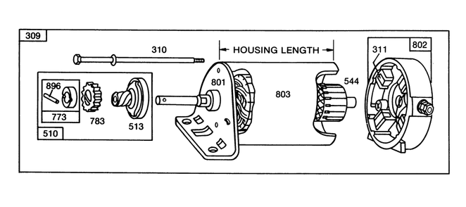 Engine Briggs & Stratton Model 253707-0157-01 (Continued) Diagram and Parts List for 57360 6000001 - 6999999 Toro Lawn Tractor
