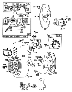 Briggs & Stratton Engine Briggs & Stratton Model No. 326437-0630-01 Diagram and Parts List for 30775 400001 - 499999 Toro Lawn Tractor