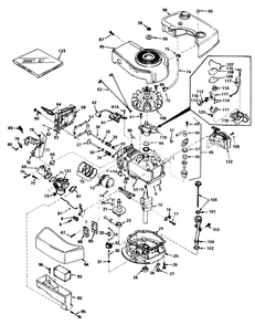 Engine Tecumseh Model No. Tnt-100-10064c Diagram and Parts List for 20778 9000001 - 9999999 Toro Lawn Mower