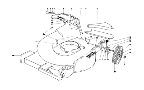 Housing Assembly Diagram and Parts List for 20750 8000001 - 8999999 Toro Lawn Mower