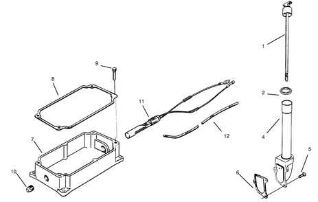 Oil Pan And Dipstick Kohler Model Ms14s-Ts601559 Diagram and Parts List for 73403 6900001 - 6999999 Toro Lawn Tractor