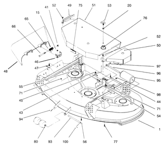 Part Location Diagram of 54-3230 Toro DISCONTINUED