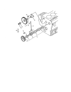 Camshaft And Idle Gear Shaft Diagram and Parts List for 74264 260000001 AND UP Toro Lawn Mower