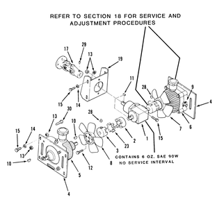 Transmission Drive (Continued) Diagram and Parts List for Z1-18KE02  Toro Lawn Tractor