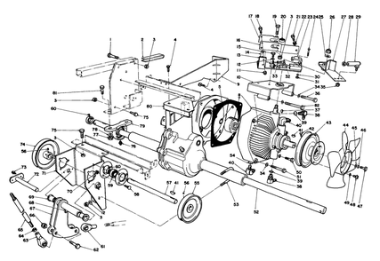Transmission & Differential Assembly Diagram and Parts List for 30718 1000001 - 1999999 Toro Lawn Tractor