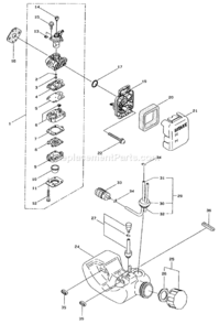 Part Location Diagram of M265867 Toro Assembly - Fuel Pipe