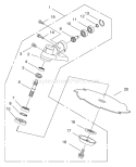 Gearcase Assembly Diagram and Parts List for 53021 900001-999999 - 1999 Toro Trimmer