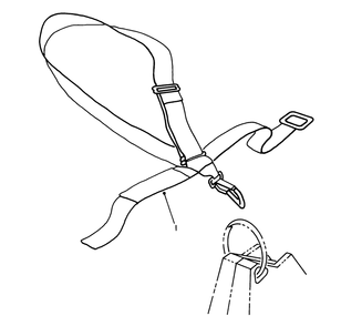Deluxe Shoulder/Waist Belt Harness (Optional) Diagram and Parts List for 51665 1000001 - 1999999 Toro Trimmer