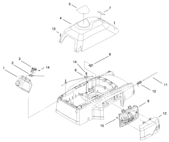 Cover, Mulch Plug & Panel Assembly Diagram and Parts List for 20050 99000001 - 99999999 Toro Lawn Mower