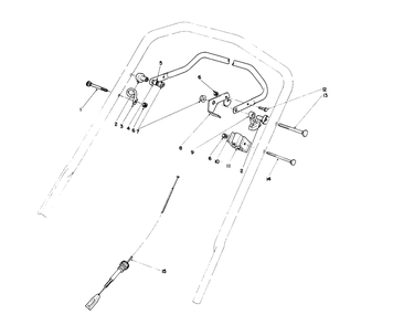 Traction Control Assembly Diagram and Parts List for 20680 0000001 - 0999999 Toro Lawn Mower