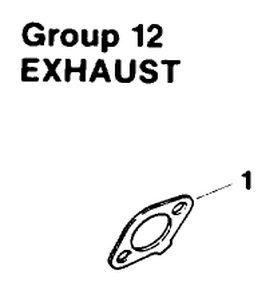 Engine Kohler Model No. Mv16s-Type Ps56519 Exhaust Group 12 Diagram and Parts List for 30180 490001 - 490730 Toro Lawn Tractor Accessories