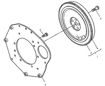 Flywheel Assembly Diagram and Parts List for 22302 990001 - 999999 Toro Lawn Tractor Accessories