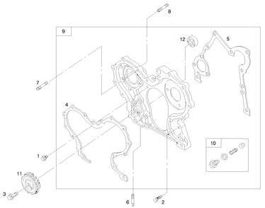 Engine Assembly (Serial No. 99000001-9900130)(Model 73590) Diagram and Parts List for 73590 9900001 - 9999999 Toro Lawn Tractor