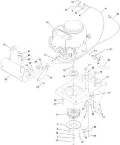 Engine Assembly Diagram and Parts List for 74534TE (314000001-314999999)(2014) Toro Lawn Mower
