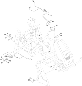 Part Location Diagram of HY09698 Toro Nut M3 Nyloc