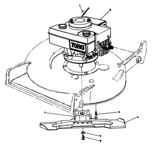Engine Assembly Diagram and Parts List for 20588 8000001 - 8999999 Toro Lawn Mower