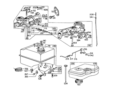 Carburetor Assembly Diagram and Parts List for 58114 4000001 - 4999999 Toro Tiller